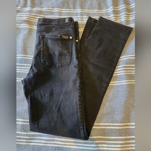 Seven For All Mankind Youth Slimmy Black Jean 16 Boy Adjustable Waist Normcore